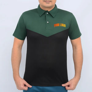 Polo en coton 100% de haute qualité pour homme, motif tricoté, logo personnalisé imprimé, respirant, coupe ample, vente en gros - Product Image 1