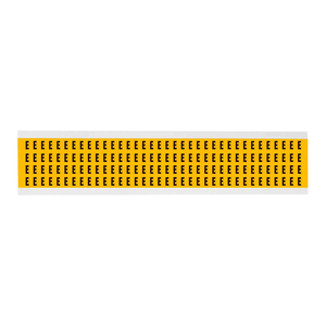 Chiffres et lettres d'extérieur durables Brady de 0,25 po, noirs sur jaune, pour l'étiquetage d'équipements - Product Image 2