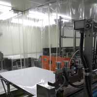 Sac transparent jetable en PET avec fermeture éclair, sans additifs, en LDPE, qualité ISO Classe 7, pour usage médical et pharmaceutique, emballage ASO