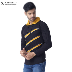 Personnalisez Votre Propre Sweat à Capuche Respirant Jaune et Noir Contrasté, Vente en Gros, Qualité Premium, Service OEM, Sweat à Capuche pour Hommes - Product Image 4