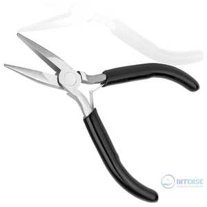 Pinces à bijoux en acier inoxydable à bec chaîne et à bec plat pour la fabrication de bijoux - Product Image 1