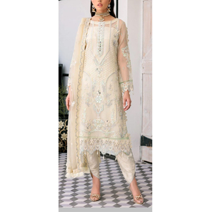 Robe de soirée à manches longues brodée prête à porter pour femmes / Robe de soirée et de mariage de haute qualité pour femmes - Product Image 3