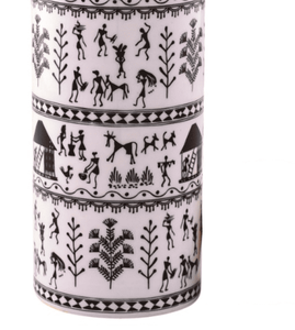 Bouteille d'eau en cuivre à motif ethnique, réutilisable, pour l'hydratation quotidienne, la maison, le bureau et les cadeaux - Product Image 4