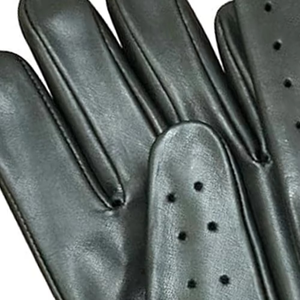 Gants en cuir bleus tricotés, longueur poignet, thermiques, respirants, écologiques, pour toutes les saisons, usage quotidien, style rétro, pour le vélo, compatibles écran tactile, sport - Product Image 6