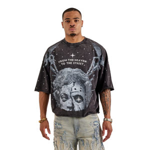 T-shirt léger en jersey de coton à col rond et manches courtes pour homme, imprimé haute qualité, collection été 2026 - Product Image 1