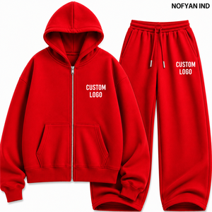 Conjunto de Sudadera y Pantalones de Chándal de Algodón French Terry, Fabricante OEM, Personalizado, Marca Privada, Venta al Por Mayor - Product Image 1