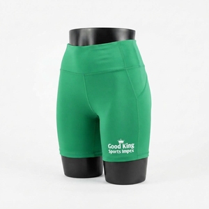 High Quality Women's Biker Shorts <b>Elastic</b> <b>Waist</b> Custom Logo Breathable Quick Dry Comfortable Yoga Shorts - Product Image 4