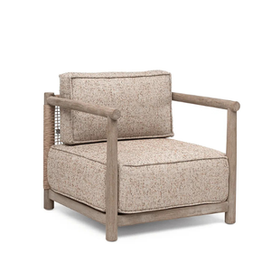 Canapé individuel en bois avec coussins moelleux, design moderne pour appartement, hôtel ou villa - Product Image 1