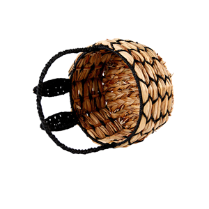 Cesta de Jacinto de Agua con Forma de Conejo, Cesto de Almacenamiento Tejido a Mano con Asa, Decoración de Pascua Artesanal Premium de Vietnam - Product Image 4
