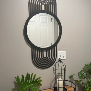 Luxury Gold Rectangular Wall <b>Mirror</b> Greek Key Meander Pattern <b>Frame</b> Decorative <b>Mirror</b> for Living Room Bedroom Hotel Supply - Product Image 4