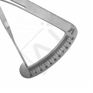 Accuram Dental Iwanson <b>Gauge</b> Stainless Steel Crown Thickness Caliper <b>Measuring</b> <b>Tool</b> Orthodontic Lab Instrument 0-10mm - Product Image 6