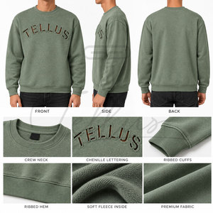 Sudadera de Forro Polar para Hombre, Diseño Moderno, Transpirable, de Secado Rápido, Algodón/Poliéster, Mangas Largas, Personalizable, Corte Holgado Perfecto - Product Image 6