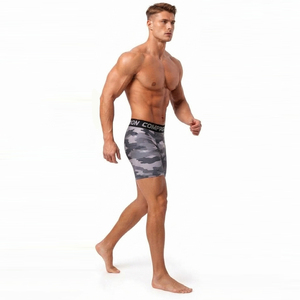 Shorts de compression pour hommes imprimés camouflage, taille élastique, respirants, pour yoga, course à pied, collants courts, vêtements de sport, sous-vêtement technique - Product Image 3