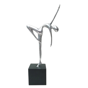 Escultura de Bailarina de Ballet Negra, Figura Contemporánea de Bronce, Decoración Artística de Mesa para Sala de Estar, Escultura de Escritorio - Product Image 3