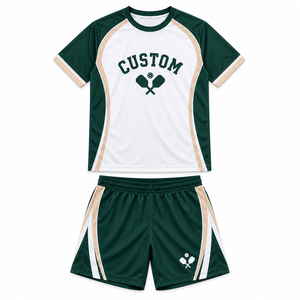 Conjunto de Uniforme Personalizado para Pickleball, Camiseta Deportiva de Manga Corta y Pantalones Cortos, Uniforme para Equipo de Tenis - Product Image 4