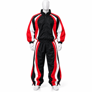 Survêtement Homme Personnalisé à Séchage Rapide avec Logo – Coupe Oversize Décontractée en Nylon et Polyester – Coupe-Vent Streetwear - Product Image 3