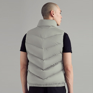 Chaleco Acolchado Impermeable Personalizable para Hombre, Cuello Alto, Cierre de Cremallera, Cortavientos, Ropa de Invierno Informal - Product Image 6