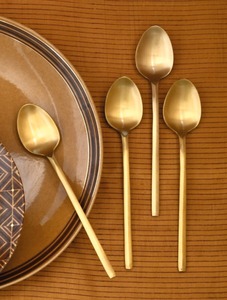 <b>Golden</b> Vintage <b>Cutlery</b> <b>Set</b> Knife Fork Spoon Metal Dining Utensils Decorative Tableware - Product Image 2