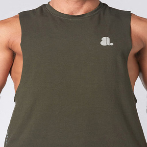 Men Cut Tank <b>Top</b> Sleeveless Fashion Muscle Design Embroidery Knitted Cotton Bamboo Fiber Cartoon Pattern Tie Dye Anti-shrink - Product Image 4