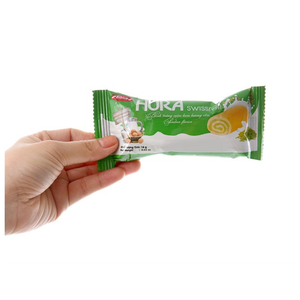 Rouleau suisse Hura Demi saveur riz vert 360g, gâteau à la crème de riz vert moelleux, prix compétitif, exportation en gros - Product Image 3