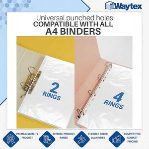 New Stock Arrival Unmatched Quality A4 Clear Smooth & Antistatic Polypropylene Punched Pockets 50 Microns for Bulk Buyers - Product Image 4