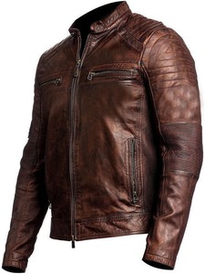 Modern Men Leather Jacket with Clean Design and Comfortable Inner Feel - Product Image 3