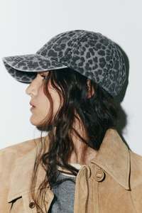 Leopard Print Baseball Cap 6-Panel Adjustable Unisex Cotton Casual <b>Hat</b> Spring <b>Summer</b> Style - Product Image 3