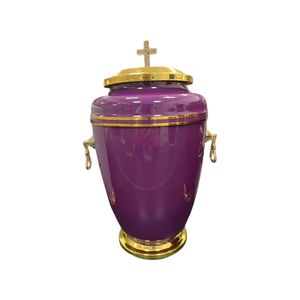 Urnes funéraires en métal de luxe personnalisées pour cendres humaines, artisanat de haute qualité fait main, modèle UHI-153, personnalisable - Product Image 5