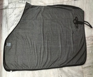 Black Wool Horse Rug Summer Turnout <b>Sheet</b> Waterproof Equine Protection Cover for Riding Manufacturer Kanpur India - Product Image 1