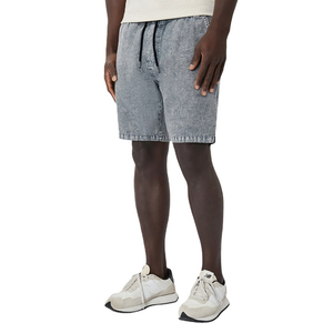 Pantalones Cortos Deportivos Personalizados al por Mayor para Hombre, Estilo Urbano, 100% Algodón, Diseño Sólido con Logotipo Decorativo, Antiarrugas, con Bolsillos - Product Image 2