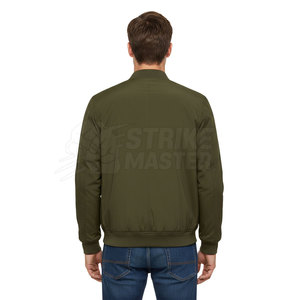 Chaqueta bomber para hombre con estilo y logotipo personalizados, de alta calidad, talla grande, informal. - Product Image 5