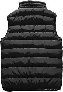 Veste d'hiver matelassée de haute qualité et tendance sans capuche, demi-veste sans manches pour hommes, veste matelassée sans manches - Product Image 6