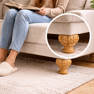 Luxury Carved Wood <b>Sofa</b> Legs Replacement Furniture Feet Solid Wooden Cabinet Table Chair Legs Manufacturer - Product Image 2