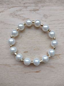Pulsera Elástica de Resina Hecha a Mano con Cuentas Acrílicas Coloridas, Joyería de Moda para Mujeres y Niñas - Product Image 5
