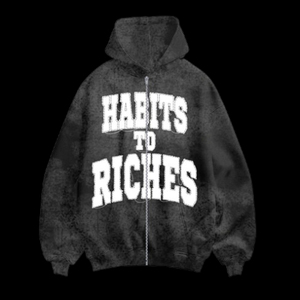 Sweat-shirts à capuche personnalisés pour hommes en molleton épais délavé à l'acide avec patch brodé effet vieilli, déchirures et coupures, sublimation hivernale - Product Image 1