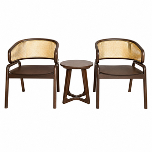Solid Teak Premium Modern Wholesale Helix <b>Coffee</b> <b>Table</b> <b>Walnut</b> Finish Living Room Furniture for Living Room Cafe Hospitality Use - Product Image 4