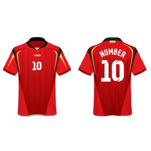 เสื้อฟุตบอลพิมพ์ลายส่วนตัว ชื่อและหมายเลขตามสั่ง สำหรับผู้ใหญ่ แขนสั้น โพลีเอสเตอร์ 100% ลายธงชาติ สไตล์วินเทจย้อนยุค - Product Image 3