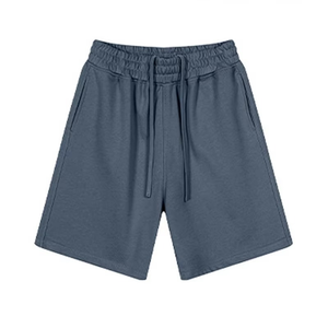 Pantalones Cortos Bermuda para Hombre, Color Sólido, con Cordón, Cintura Media, Casuales, de Algodón Tejido, Transpirables, Deportivos - Product Image 2