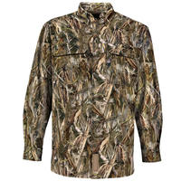 Chemise de chasse camouflage à manches longues pour homme, respirante, en toile, avec doublure en polyester et coton, style automne, pour l'extérieur
