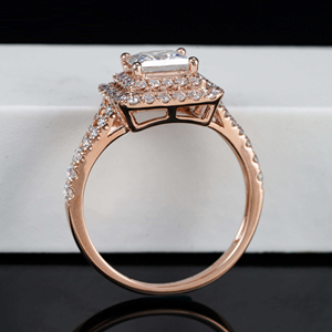 Custom Igi Report 14k Gold Lab Grown Diamond <b>Silver</b> 925 <b>Rings</b> VVS VS CVD <b>Emerald</b> 1ct 2carat 3carat 4carat Lab Grown Diamond <b>Ring</b> - Product Image 3