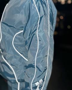 Conjunto Deportivo para Hombre, Chaqueta Cortavientos y Pantalones Cortos con Cierre y Ribete, para Correr al Aire Libre, en Poliéster y Nailon, OEM - Product Image 5