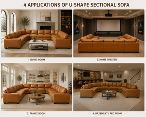 Sofá Seccional Modular en Forma de U para Sala de Estar Moderna con Asientos Profundos y Cómodos para Sala de Estar Moderna y de Concepto Abierto - Product Image 5