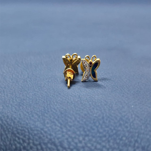 RIZTA JEWELS Pendientes de Mariposa de Lujo con Diamantes Cultivados en Laboratorio en Oro de 18K |   Joyería Fina Hecha a Mano para Mujer |   Regalo para Fiestas |   Fábrica - Product Image 2