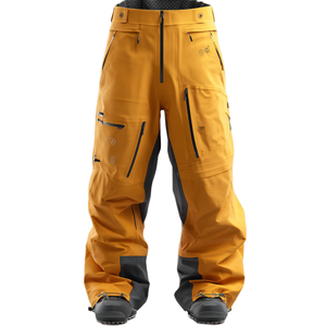 Pantalon de ski noir à capuche imprimé pour homme, imperméable, avec fermeture à boutons, respirant, style cargo - Product Image 5