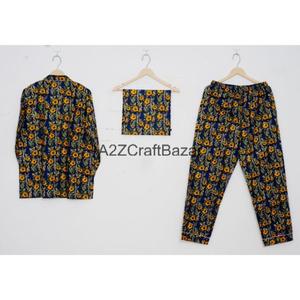 Conjuntos de Pijamas de Manga Larga de Algodón Orgánico de Lujo para Mujer, Ropa de Dormir Suave y Lisa para Vacaciones de Verano/Invierno, Ropa de Casa para Navidad - Product Image 5