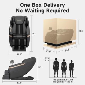Silla de Masaje Corporal Completo 8D Zero Gravity, la Más Vendida, con Pedicura y Spa para Pies, Bomba de Calor y Función Musical Reclinable - Product Image 2