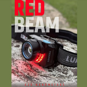 Linterna Frontal con Clip para Casco y Banda para la Cabeza, 450 Lúmenes, Recargable por USB, Modo de Luz Roja para Escalada y Espeleología, Precio de Fábrica - Product Image 3