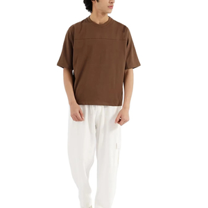 Camisetas extragrandes lisas para hombre, con hombros caídos, estilo holgado, ropa urbana, camisetas en blanco para hombre, impresión de logotipo frontal personalizada - Product Image 4