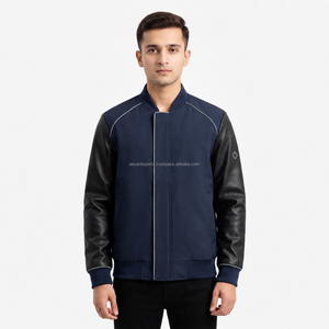 Veste universitaire personnalisée pour hommes, vente en gros, veste bomber de baseball pour hommes, broderie, logo, OEM, marque privée - Product Image 1
