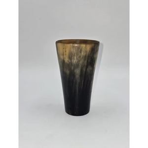Tasse à boire en corne de buffle écologique faite à la main, forme naturelle, polie, imitation antique, objet de collection, Noël, REHMAN CRAFT - Product Image 1